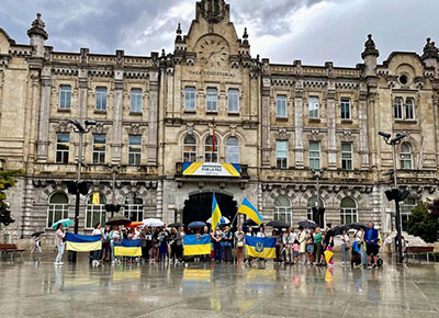 El Ayuntamiento y la asociación de ucranianos Oberig ponen en marcha una nueva campaña de recogida de material humanitario