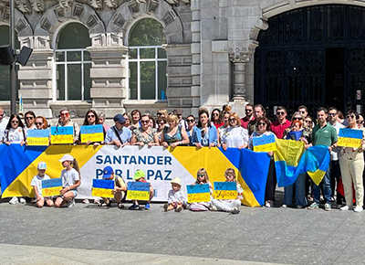 La alcaldesa hace un llamamiento a los santanderinos para que participen en la nueva campaña humanitaria en favor de Ucrania