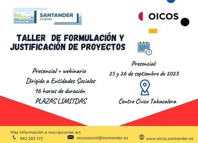 Inscríbete en el “Taller de Formulación y Justificación de Proyectos Sociales”