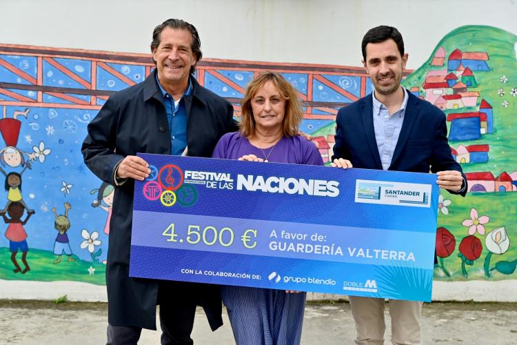 La guardería Valterra, del Barrio Pesquero, recibe 4.500 euros de la recaudación del concierto solidario del Festival Intercultural